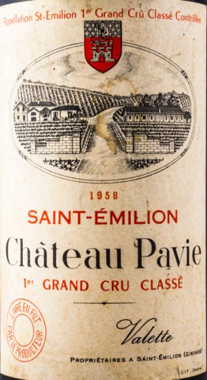 1958 Château Pavie Saint-Émilion tinto