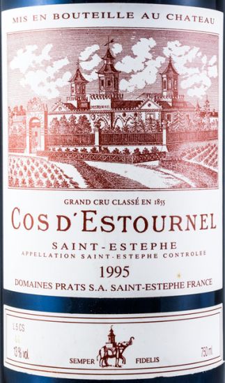 1995 Château Cos D'Estournel Saint-Estèphe red