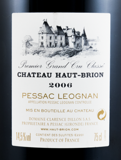 2006 Château Haut-Brion Pessac-Léognan tinto