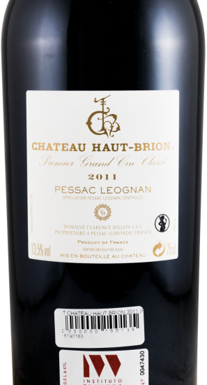 2011 Château Haut-Brion Pessac-Léognan tinto