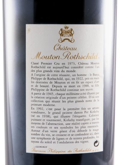1992 Château Mouton Rothschild Pauillac red 1.5L
