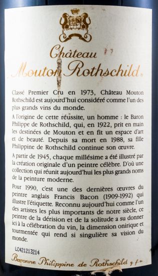 1990 Château Mouton Rothschild Pauillac tinto