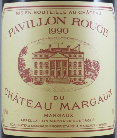 1990 Château Margaux Pavillon Rouge tinto