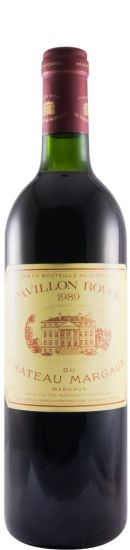 1989 Château Margaux Pavillon Rouge tinto