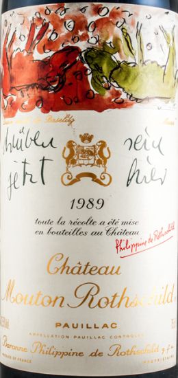 1989 Chateau Mouton Rothschild red