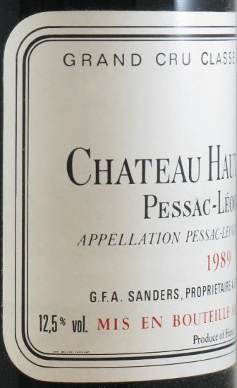 1989 Château Haut Bailly Pessac-Léognan tinto
