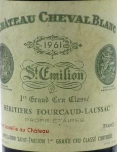 1961 Château Cheval Blanc Saint-Émilion tinto