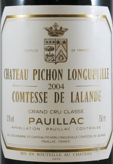 2004 Château Pichon Longueville Comtesse de Lalande Pauillac tinto