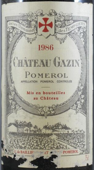 1986 Château Gazin Pomerol tinto