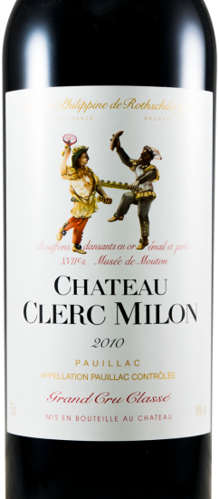 2010 Château Clerc Milon Baron Philippe de Rothschild Pauillac red