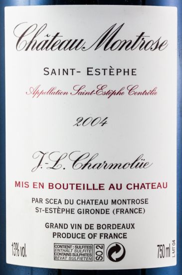 2004 Château Montrose Saint-Estèphe red