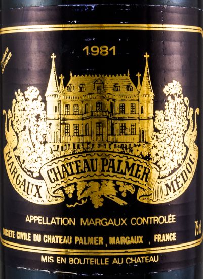 1981 Château Palmer Margaux red