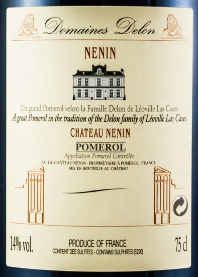 2005 Château Nenin Pomerol red