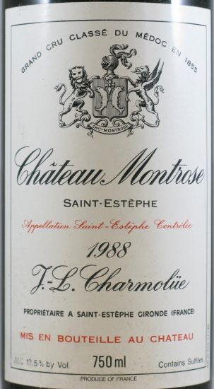 1988 Château Montrose Saint-Estèphe tinto