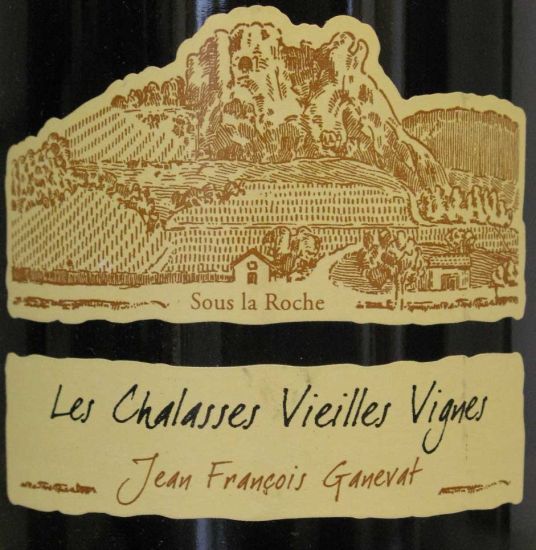 2012 Jean François Ganevat Les Chalasses Vieilles Vignes Chardonnay Côtes du Jura organic white