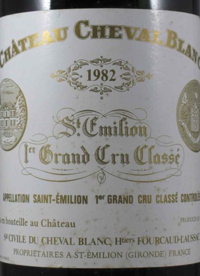 1982 Château Cheval Blanc Saint-Émilion tinto