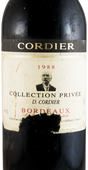 1988 D. Cordier Collection Privee Bordeaux tinto