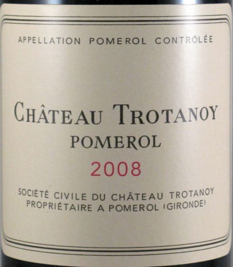 2008 Château Trotanoy Pomerol tinto