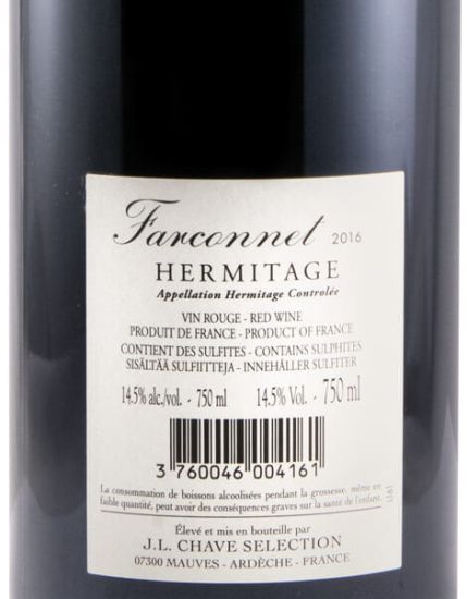 2015 Domaine Jean-Louis Chave Sélection Farconnet Hermitage tinto