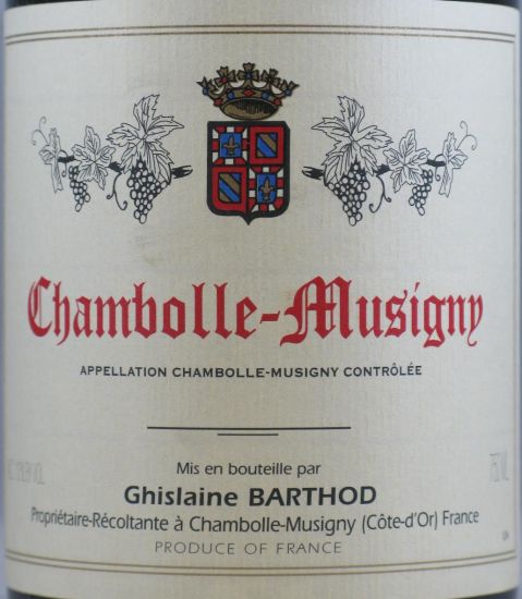 2011 Domaine Ghislaine Barthod Chambolle-Musigny tinto