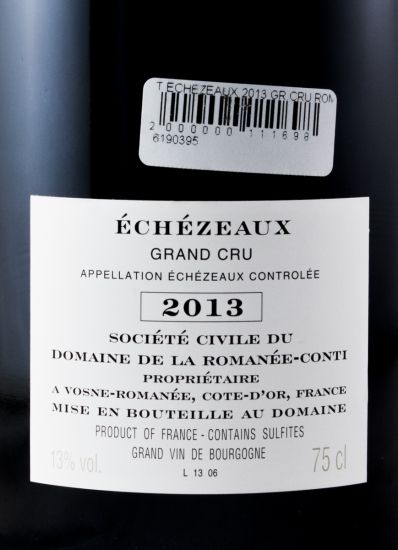 2013 Domaine de la Romanée-Conti Gran Cru Échézeaux tinto