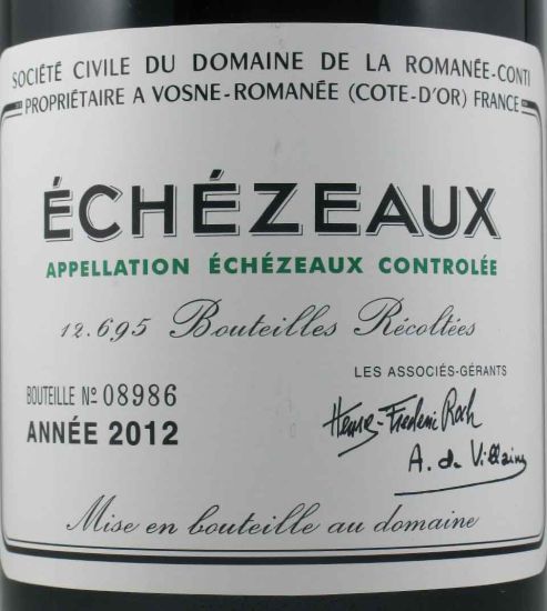 2012 Domaine de la Romanée-Conti Grand Cru Échézeaux tinto