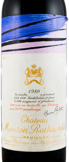 1980 Château Mouton Rothschild Pauillac tinto