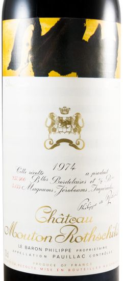 1974 Château Mouton Rothschild Pauillac tinto
