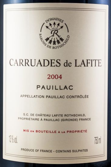 2004 Château Lafite Rothschild Carruades de Lafite Pauillac tinto