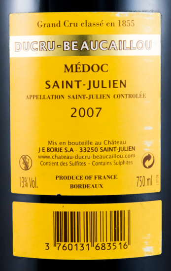 2007 Château Ducru-Beaucaillou Saint-Julien tinto