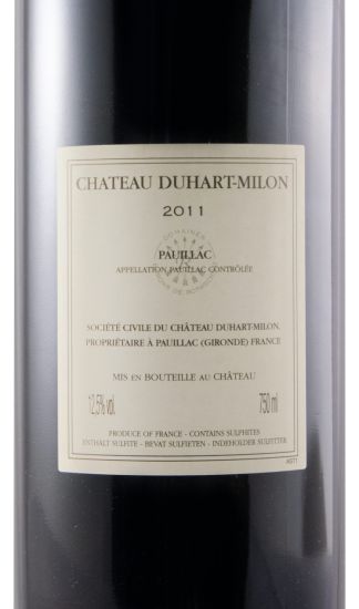 2011 Château Duhart-Milon Pauillac tinto