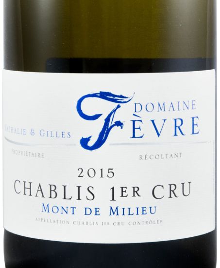 2015 Domaine Nathalie & Gilles Fèvre Mont de Milieu Chablis branco