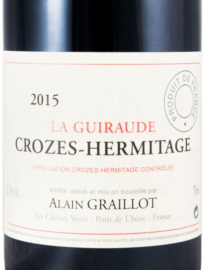 2015 Domaine Alain Graillot Crozes-Hermitage tinto