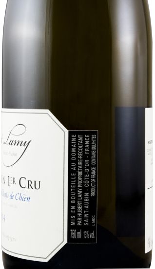 2014 Domaine Hubert Lamy Les Murgers des Dents de Chien Premier Cru Saint-Aubin branco