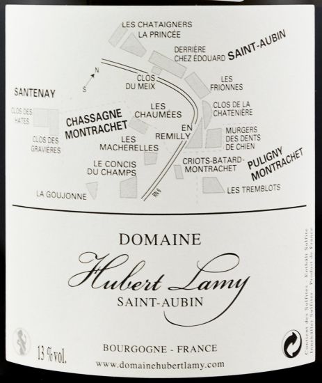 2014 Domaine Hubert Lamy En Remilly Premier Cru Saint-Aubin branco