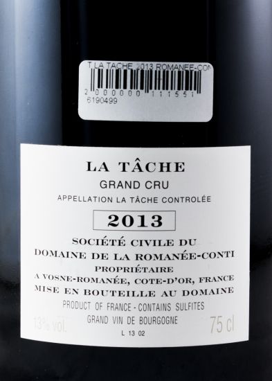 2013 Domaine de la Romanée-Conti La Tâche tinto