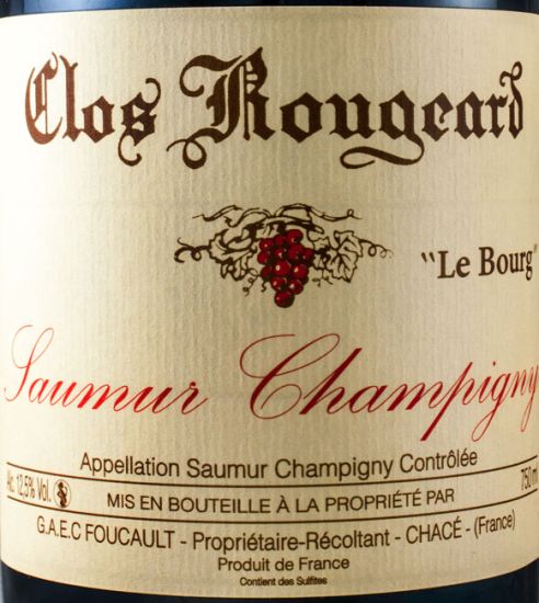 2011 Clos Rougeard Le Bourg Saumur-Champigny tinto