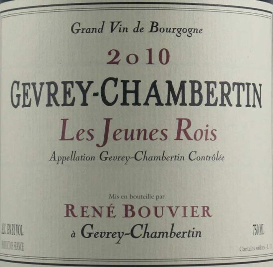2010 René Bouvier Les Jeunes Rois Gevrey-Chambertin tinto