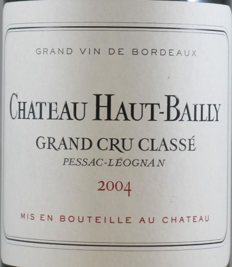 2004 Château Haut Bailly Pessac-Léognan tinto