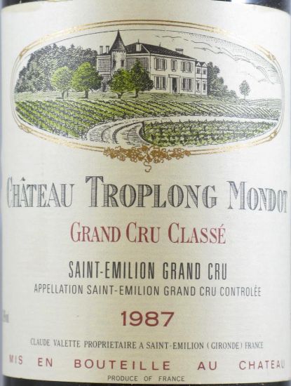 1987 Château Troplong Mondot Saint-Émilion red