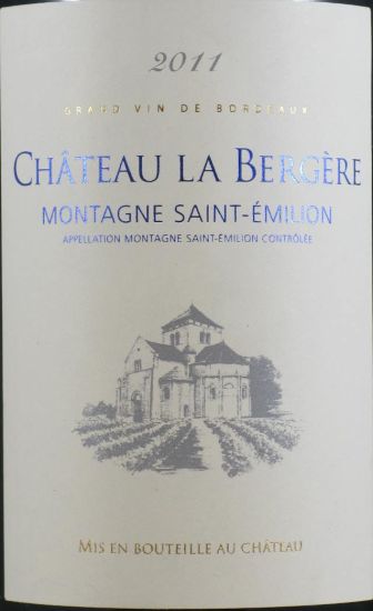 2011 Château La Bergere Montagne Saint-Emillion tinto