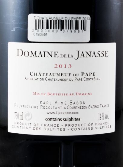 2013 Domaine de la Janasse Châteauneuf-du-Pape tinto