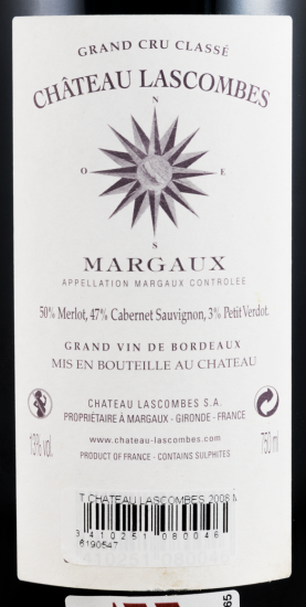 2008 Château Lascombes Margaux tinto