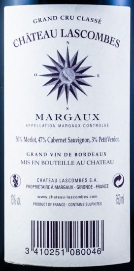 2008 Château Lascombes Margaux tinto