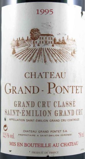 1995 Château Grand-Pontet Saint-Émilion red