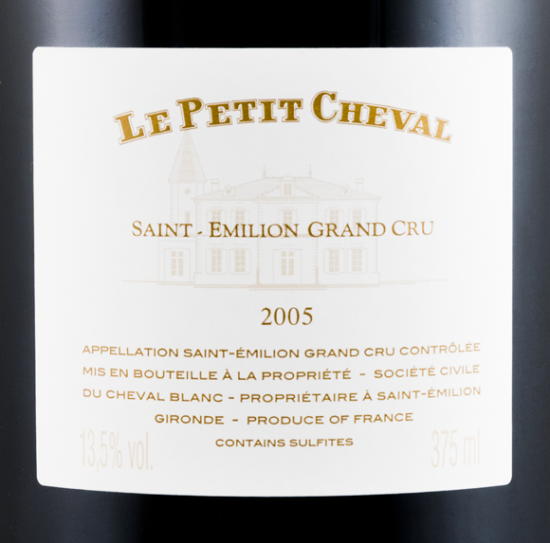 2005 Château Cheval Blanc Le Petit Cheval Saint-Émilion red