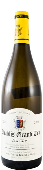 2016 Jean-Paul & Benoît Droin Les Clos Grand Cru Chablis white