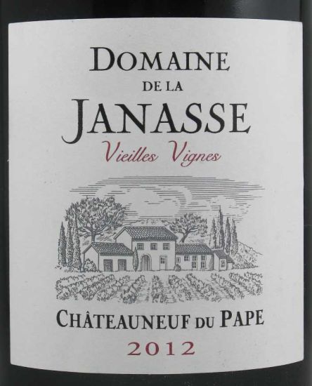 2012 Domaine de la Janasse Vieilles Vignes Cuvée Châteauneuf-du-Pape tinto