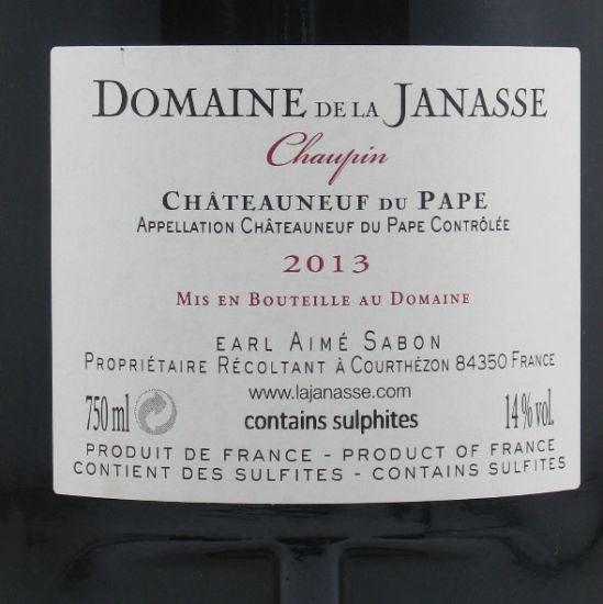 2013 Domaine de la Janasse Chaupin Châteauneuf-du-Pape tinto