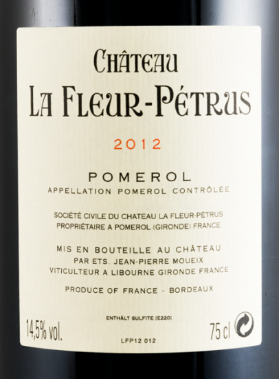 2012 Château La Fleur-Pétrus Pomerol tinto